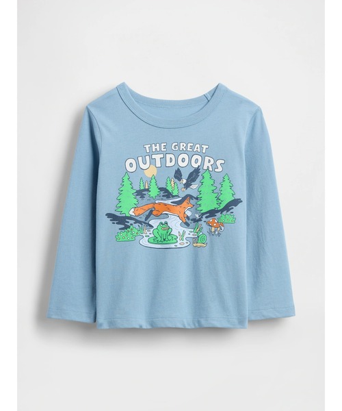 GAP（ギャップ）の「ブラナン フェイバリット グラフィックTシャツ (幼児・ベビー)（Tシャツ/カットソー・キッズ・ベージュ/ブルー/レッド/グリーン・80ｃｍ/95cm/100cm/110cm/105cm/90cm）」の3枚目の写真