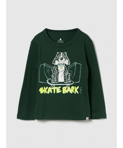 GAP（ギャップ）の「ブラナン フェイバリット グラフィックTシャツ (幼児・ベビー)（Tシャツ/カットソー・キッズ・ベージュ/ブルー/レッド/グリーン・80ｃｍ/95cm/100cm/110cm/105cm/90cm）」の2枚目の写真