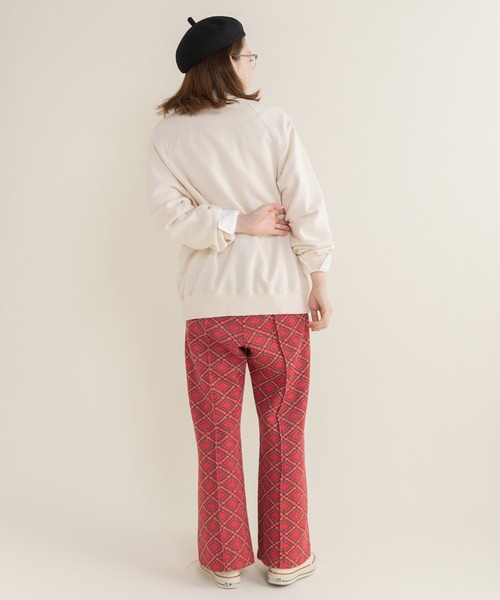 CHILD WOMAN（チャイルドウーマン）の「オオカミプリント裏毛プルオーバー（スウェット・レディース・アイボリー/グレー/レッド・FREE）」の13枚目の写真