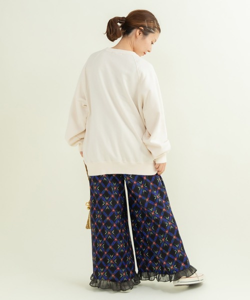 CHILD WOMAN（チャイルドウーマン）の「オオカミプリント裏毛プルオーバー（スウェット・レディース・アイボリー/グレー/レッド・FREE）」の20枚目の写真