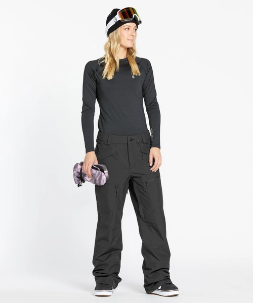 VOLCOM(ボルコム)の「【VOLCOM/ボルコム】 Womens Stone Mica 20K Pants /リラックスフィットスキースノーボードパンツ(その他パンツ・レディース・ブラック/ホワイト系その他/ライトグレー・SMALL/MEDIUM)」の2枚目の写真