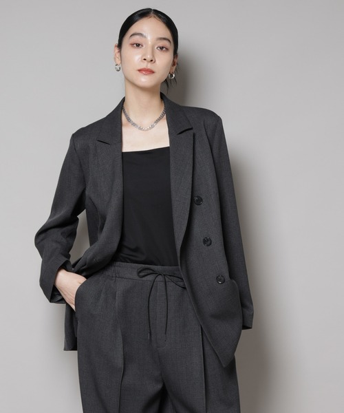 nano universe グレー テーラードジャケット セットアップ L NANO universe｜「N JACKET PREMIUM」TEXBRID(R)撥水ウラドット