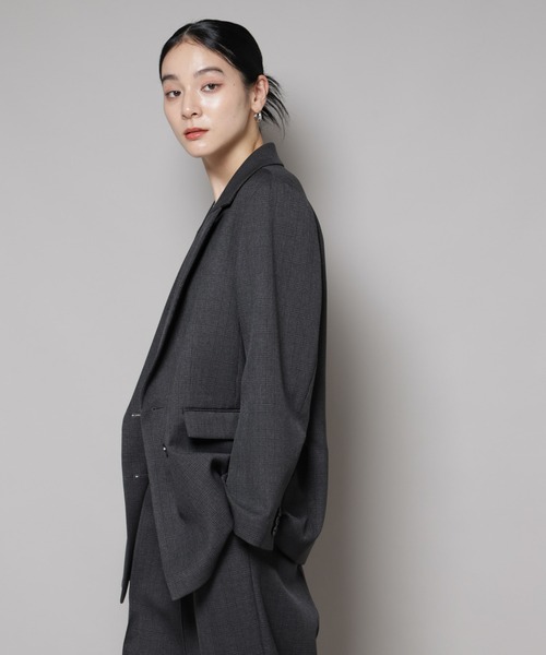 nano universe グレー テーラードジャケット セットアップ L NANO universe｜「N JACKET PREMIUM」TEXBRID(R)撥水ウラドット