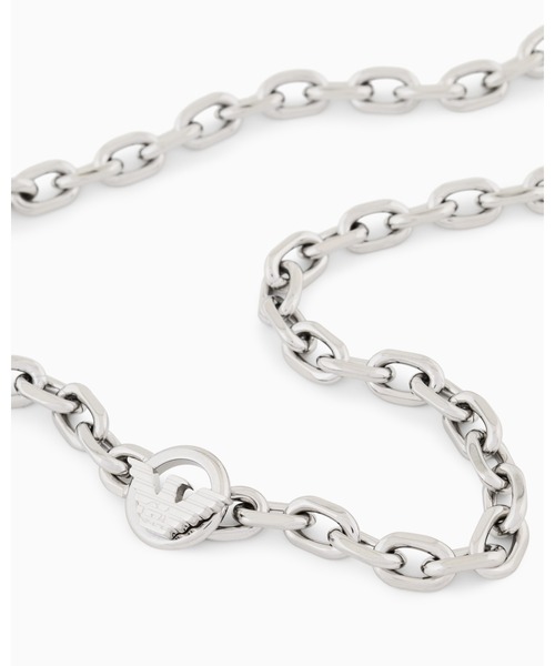 EMPORIO ARMANI（エンポリオアルマーニ）の「【エンポリオ アルマーニ】イーグルロゴ ペンダントネックレス ツートーン ステンレススチール（ネックレス・メンズ・その他1・FREE）」の4枚目の写真