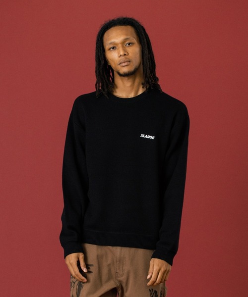 XLARGE(エクストララージ)の「SLANTED OG KNIT SWEATER(ニット/セーター・メンズ・ブラック/グレー/ブルー・S/M/L/XL)」の6枚目の写真