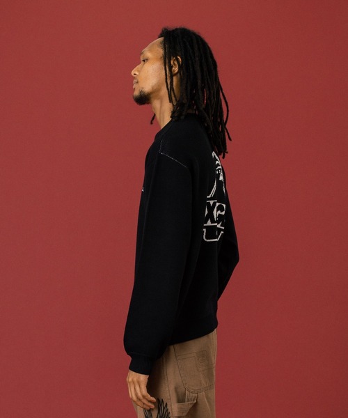 XLARGE(エクストララージ)の「SLANTED OG KNIT SWEATER(ニット/セーター・メンズ・ブラック/グレー/ブルー・S/M/L/XL)」の7枚目の写真