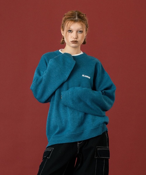 XLARGE(エクストララージ)の「SLANTED OG KNIT SWEATER(ニット/セーター・メンズ・ブラック/グレー/ブルー・S/M/L/XL)」の20枚目の写真