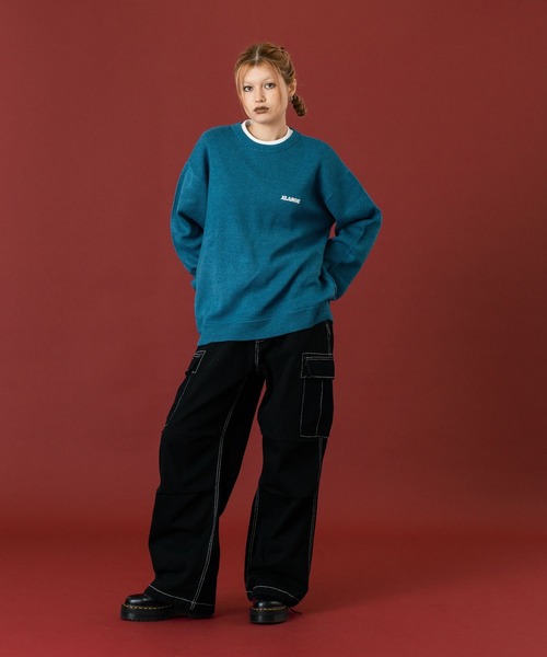 XLARGE(エクストララージ)の「SLANTED OG KNIT SWEATER(ニット/セーター・メンズ・ブラック/グレー/ブルー・S/M/L/XL)」の21枚目の写真