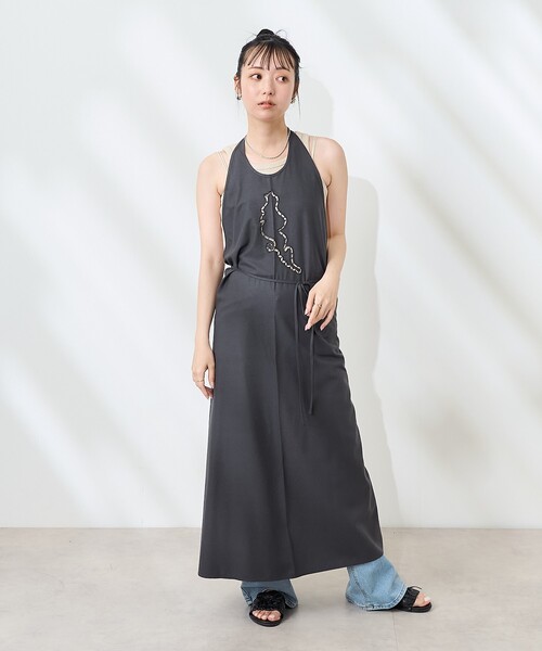 ワンピース BASERANGE LEI APRON DRESS セール】Baserange/ベースレンジ LEI APRON DRESS（ワンピース