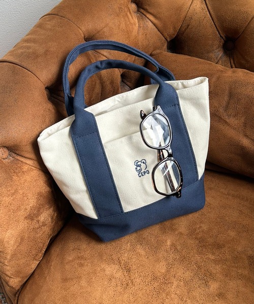 cepo（セポ）の「クマ刺繍ミニトートバッグ（ハンドバッグ・レディース・ネイビー系/レッド系/ベージュ系・FREE）」の3枚目の写真