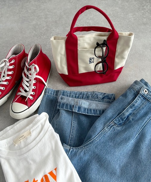 cepo（セポ）の「クマ刺繍ミニトートバッグ（ハンドバッグ・レディース・ネイビー系/レッド系/ベージュ系・FREE）」の21枚目の写真