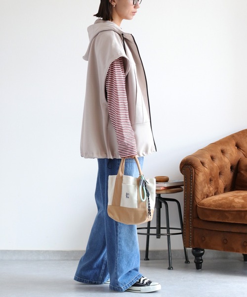 cepo（セポ）の「クマ刺繍ミニトートバッグ（ハンドバッグ・レディース・ネイビー系/レッド系/ベージュ系・FREE）」の8枚目の写真