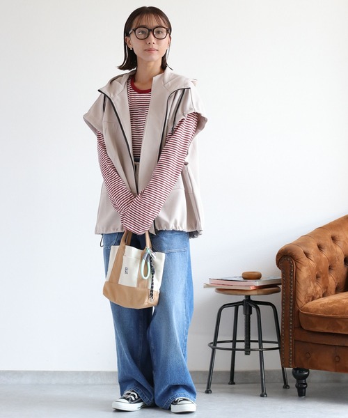 cepo（セポ）の「クマ刺繍ミニトートバッグ（ハンドバッグ・レディース・ネイビー系/レッド系/ベージュ系・FREE）」の22枚目の写真