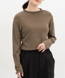 シャーリングハイネックＴ