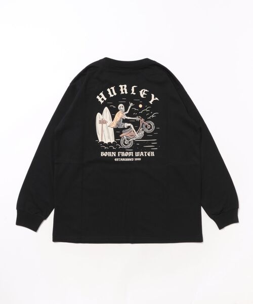 Hurley （ハーレー）の「Hurley/ハーレー SWEAT MOTOR RIDER キッズ ロンT BCLS252105（Tシャツ/カットソー・キッズ・ブラック/グレイッシュベージュ・130cm/150cm/160cm/140cm）」の3枚目の写真