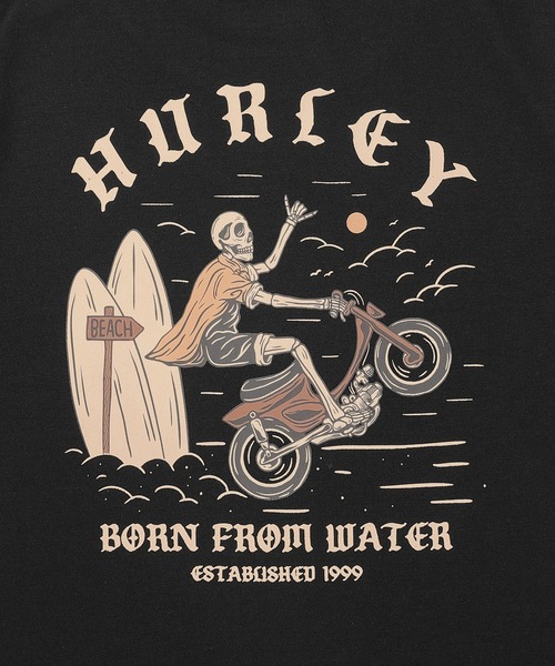 Hurley （ハーレー）の「Hurley/ハーレー SWEAT MOTOR RIDER キッズ ロンT BCLS252105（Tシャツ/カットソー・キッズ・ブラック/グレイッシュベージュ・130cm/150cm/160cm/140cm）」の5枚目の写真
