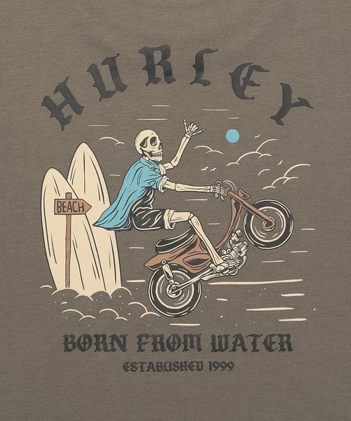 Hurley （ハーレー）の「Hurley/ハーレー SWEAT MOTOR RIDER キッズ ロンT BCLS252105（Tシャツ/カットソー・キッズ・ブラック/グレイッシュベージュ・130cm/150cm/160cm/140cm）」の8枚目の写真