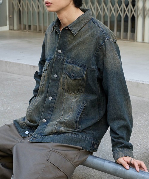 ヴィンテージライク オーバーサイズデニムジャケット MONO-MART│MONO