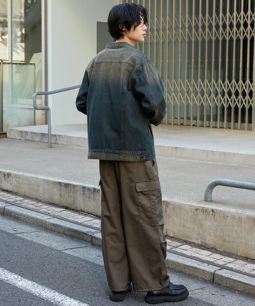 リブドロワ モン デニムジャケット ヴィンテージライク オーバーサイズ ヴィンテージライク オーバーサイズデニムジャケット MONO-MART│MONO