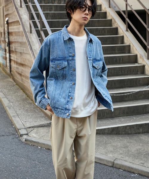 ヴィンテージライク オーバーサイズデニムジャケット MONO-MART│MONO