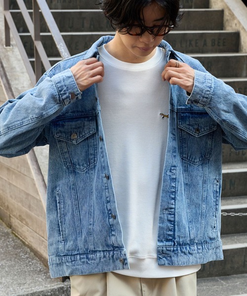 ヴィンテージライク オーバーサイズデニムジャケット MONO-MART│MONO ヴィンテージライク オーバーサイズデニムジャケット MONO-MART│MONO