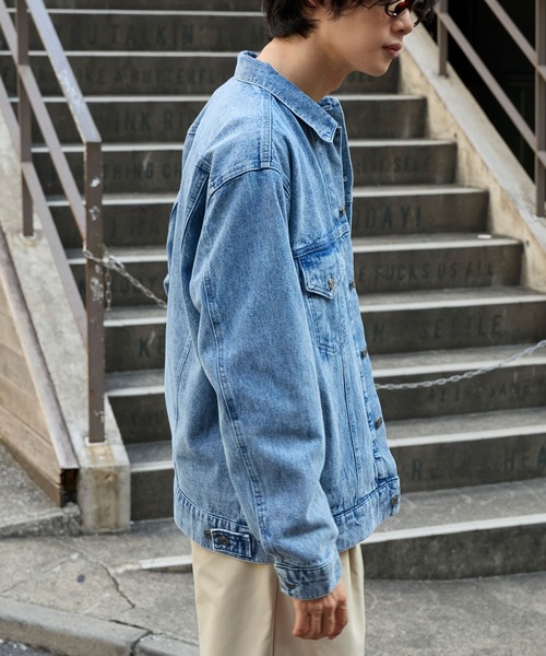   Jeans デニムジャケット オーバーサイズ M 希少 再入荷/RED CARD TOKYO×23区】オーバーサイズ デニム ジャケット