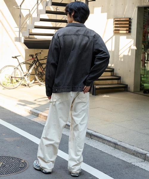 セール】ヴィンテージライク オーバーサイズデニムジャケット（デニム