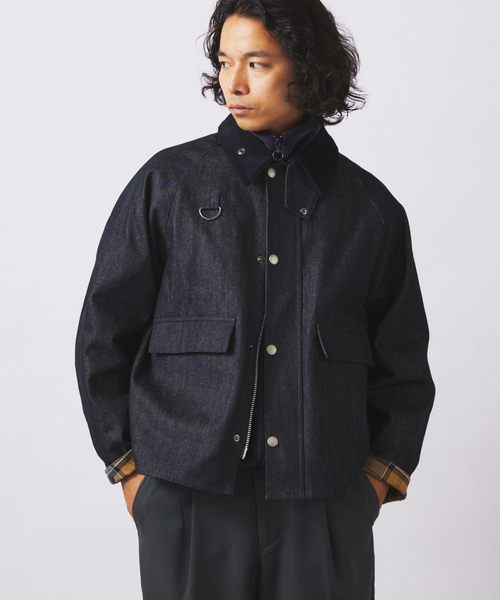 Barbour バブアー BEAUCHAMP BEAMS別注 デニム ジャケット Barbour - 美品 バブアー Barbour ジャケット Beauchamp ビュー