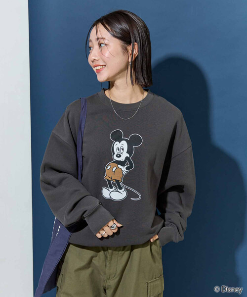 限定展開 別注/Mickey Mouse/ミッキーマウス/前後 プリン トvintage