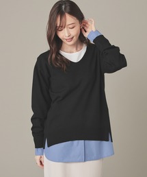 【抗菌防臭】シャツレイヤードTシャツ