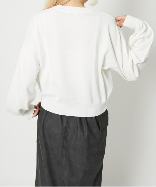 GORGE(ゴージ)の「《ネコプリント×ドライタッチ》レディース ニットプルオーバー 長袖 セーター 春秋冬(ニット/セーター・レディース・ネイビー/ブラウン/アイボリー・F)」の7枚目の写真