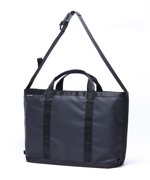 CHROME（クローム）の「［ CHROME / クローム ］GROCERY TOTE MSNGR 28L MABK_MATTE BLACK / グローサリー トート メッセンジャー 28L マット ブラック 耐水 トートバッグ（トートバッグ・メンズ・ブラック系その他・FREE）」の4枚目の写真