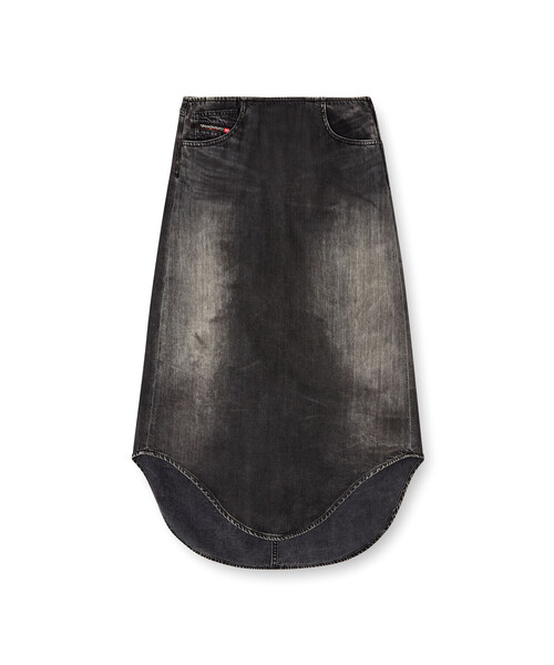 DIESEL(ディーゼル)の「ウィメンズ デニムスカート DE-PLUMY-S(デニムスカート・レディース・ブラック・23inch/25inch/27inch)」の3枚目の写真