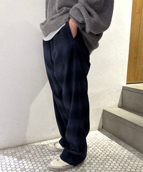 SEEALL(シーオール)の「SEEALL / シーオール RAWCUT EASY PANTS MULTI(その他パンツ・メンズ・ダークブルー・3)」の2枚目の写真