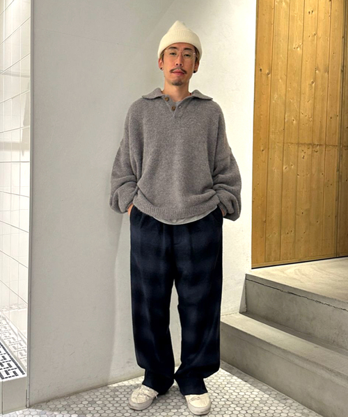 SEEALL(シーオール)の「SEEALL / シーオール RAWCUT EASY PANTS MULTI(その他パンツ・メンズ・ダークブルー・3)」の3枚目の写真