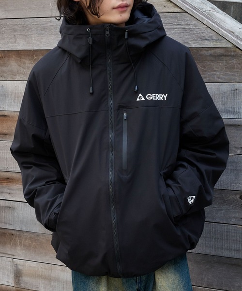 GERRY/ジェリー 別注 ロゴワンポイント刺繍 中綿フードブルゾン MONO