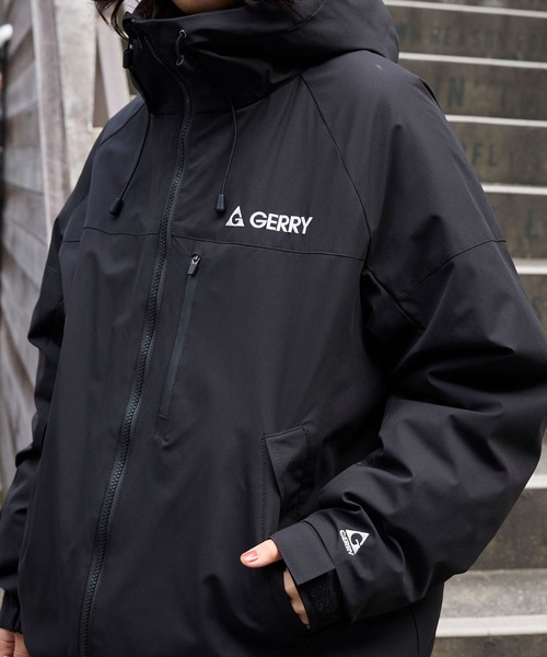 HUNGRY＆ANGRY ハングリー アングリー 中綿ベロアブルゾンジャケット GERRY ダウンジャケット メンズ ジェリー エコダウン 中綿 ブルゾン