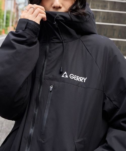 GERRY/ジェリー 別注 ロゴワンポイント刺繍 中綿フードブルゾン MONO