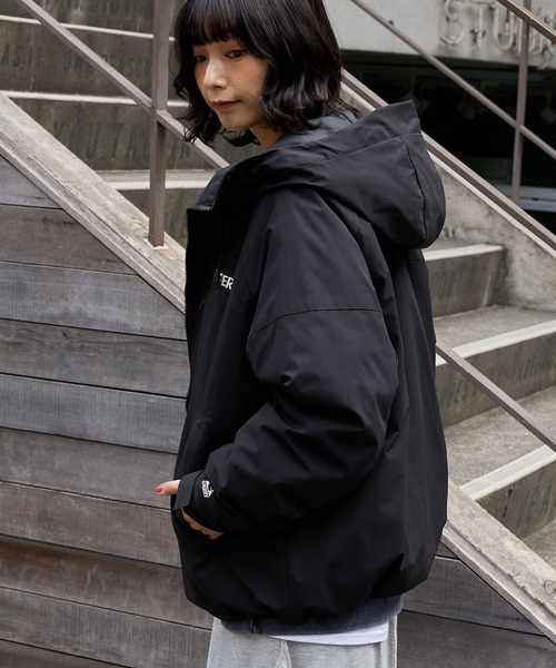 GERRY/ジェリー 別注 ロゴワンポイント刺繍 中綿フードブルゾン MONO