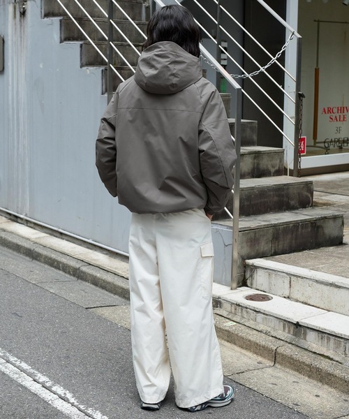 GERRY/ジェリー 別注 ロゴワンポイント刺繍 中綿フードブルゾン