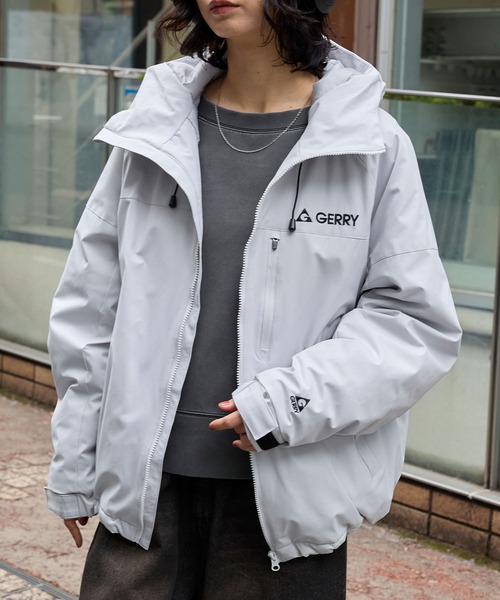 GERRY/ジェリー 別注 ロゴワンポイント刺繍 中綿フードブルゾン