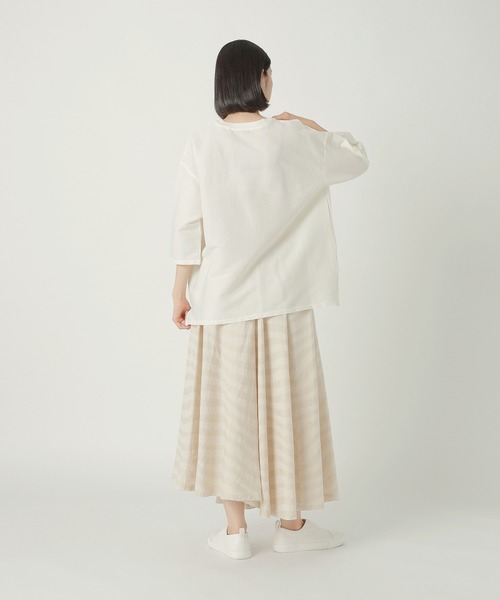 Plantation（プランテーション）の「BIZENナミナミWAVE / スカート / (O)（スカート・レディース・ベージュ/ネイビー/ブラック・M size）」の9枚目の写真