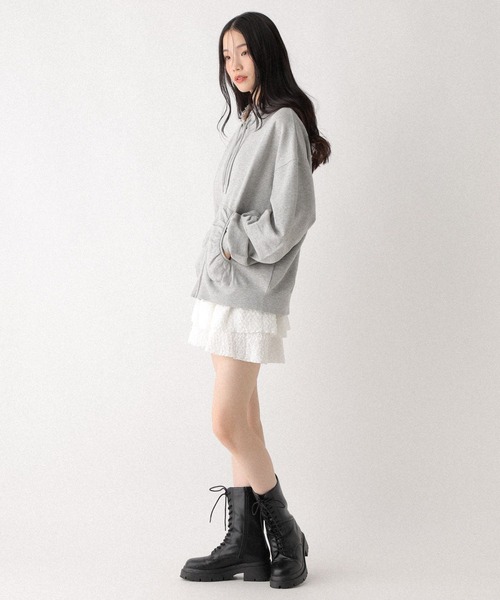 フリルZIPフーディ 599207（パーカー）｜Heather（ヘザー）の