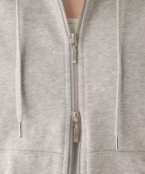 Heather(ヘザー)の「フリルZIPフーディ 599207(パーカー・レディース・ネイビー/オートミール/グレー・FREE)」の12枚目の写真