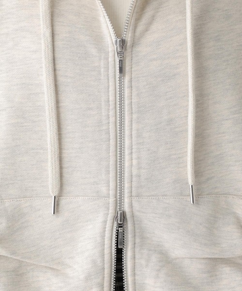 Heather(ヘザー)の「フリルZIPフーディ 599207(パーカー・レディース・ネイビー/オートミール/グレー・FREE)」の13枚目の写真