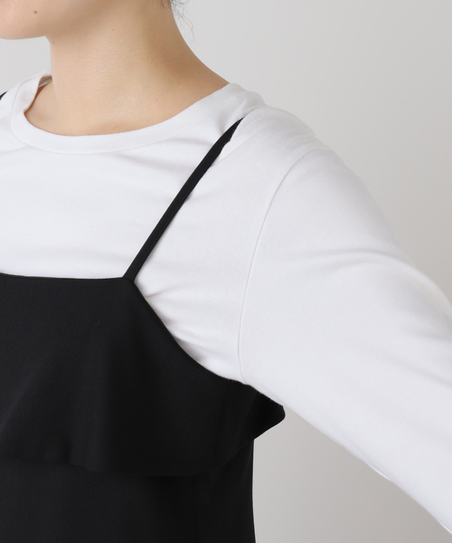 La TOTALITE(ラトータリテ)の「【洗える】ラッフルキャミワンピース(ワンピース・レディース・ブラウン/ブラック・38/36)」の16枚目の写真