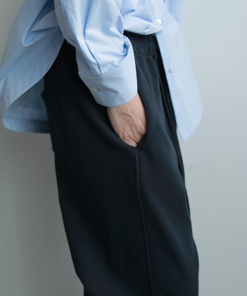 anuke（アンヌーク）の「Drawstring Sweat Pants（スウェットパンツ・レディース・ネイビー/グレー/クリーム・36inch/38inch）」の6枚目の写真