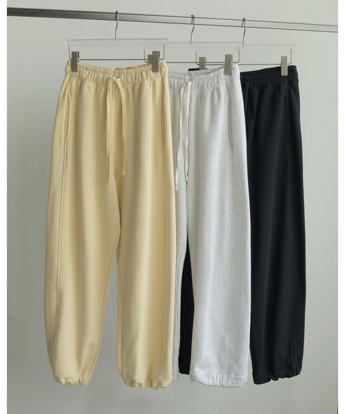anuke（アンヌーク）の「Drawstring Sweat Pants（スウェットパンツ・レディース・ネイビー/グレー/クリーム・36inch/38inch）」の7枚目の写真