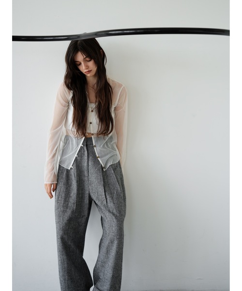 Katrin TOKYO(カトリーントーキョー)の「2tuck slacks(スラックス・レディース・ブラック系その他/ブラウン・XS/S/S-Short/M)」の6枚目の写真