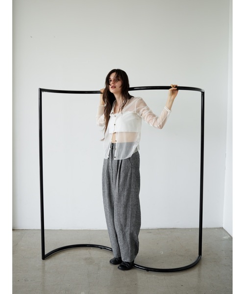 Katrin TOKYO(カトリーントーキョー)の「2tuck slacks(スラックス・レディース・ブラック系その他/ブラウン・XS/S/S-Short/M)」の9枚目の写真